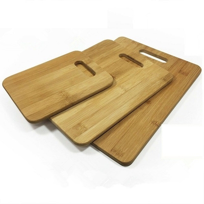 Dikke houten snijplank 285x210x8mm rechthoekig voor het bereiden van voedsel in de keuken