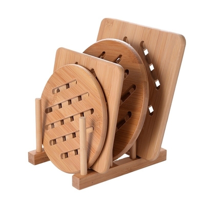 Duurzame houten zeepcoasters Direct zeephouder kit met holle koffiebank MB-KC043