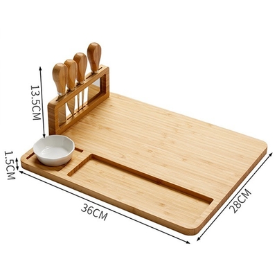 Snijblokken Kaasbord Set Met Roestvrijstalen Messer Set Kaas Serveren Tray
