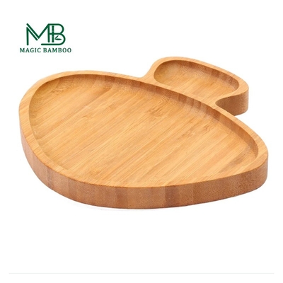 Op maat gemaakte ontwerpen Zuigplaat voor peuters Multifunctionele bamboe baby diner tray