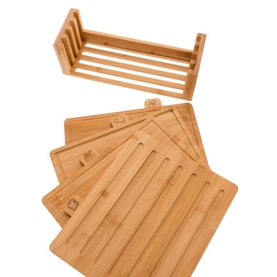 BAMBOO Sublimatie Luxe Extra Grote 4 Pcs Hakblok Slimme Keuken Hak Set