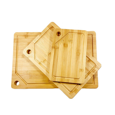 Hoogduurzame en duurzame bamboe-snijplank sets met stand L 45X30X1.9CM