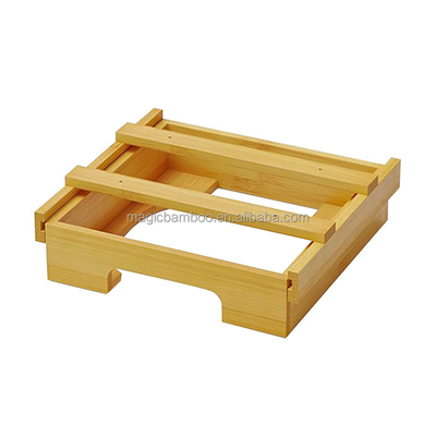 BAMBOO tafelgerei Keuken counter Verticale papierplaat dispenser met interne verdeler