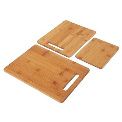 Natural 3-stuk bamboe snijplank set perfect voor de keuken en hakken