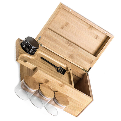 Stash Box Set CE / EU Certificaat Kruidengroef Rolbak Bamboes opslagdoos