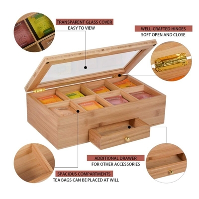 Stijlvolle make-up organisator 8 compartimenten 1 laden voor borstels oogschaduw lotions lippenstift nagellak
