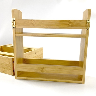 Bamboe Spices Rack Holder Organizer 28x28x8cm voor keuken accessoires