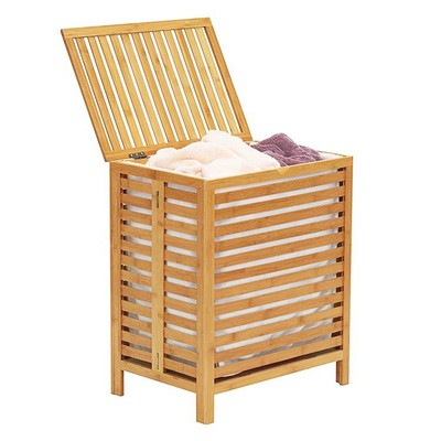 Bamboe Stof Badkamer Opbergmand Wasmand OEM