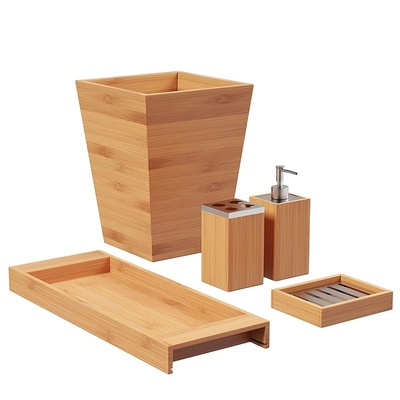 Duurzame bamboe badkamer organisator opslagruimte Custom
