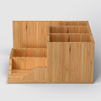 20x18x10cm Bamboe bureauorganisator Hoofd van de pen voor kantoorbenodigdheden Classic Design