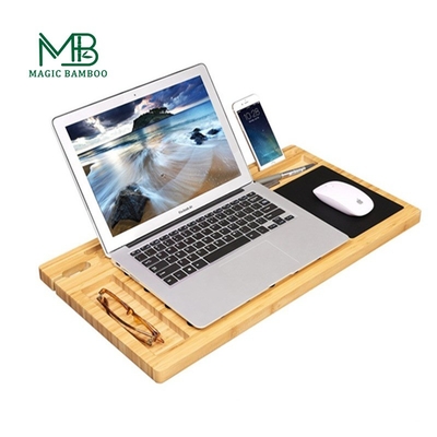 Draagbare telefoonhouder Bamboe Laptop Tray Desk Multifunktioneel
