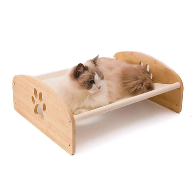 Bamboe Houten Hondenbed Frame Platform Oxford Stof ODM
