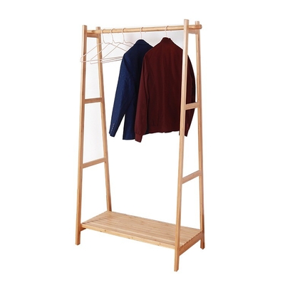Eco-vriendelijke rechthoekige bamboe opslagrek hanger stand voor slaapkamer organisatie