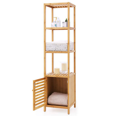 CLASSIC Design Stijl Multifunktioneel Bamboe Kasten 4 verdiepingen vloer Badkamer opslag