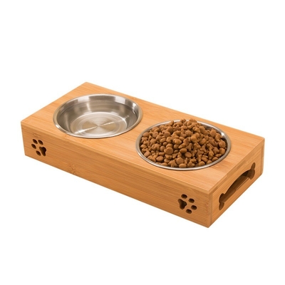 Amerikaanse standaard bamboe verhoogde top voeder Custom Design aanvaard voor kat en hond