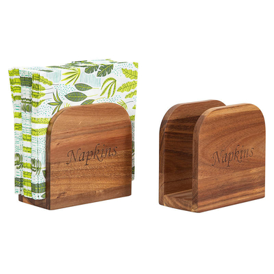 Bamboe Servettenhouder Voor Tafel Verticale Servetten Dispenser Perfect Voor Binnen En Buiten