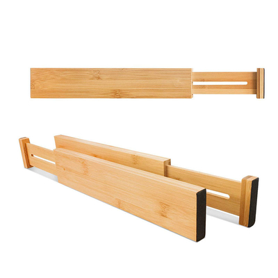Custom Designs Verstelbare bamboe houten ladescheiding voor persoonlijke organisatie