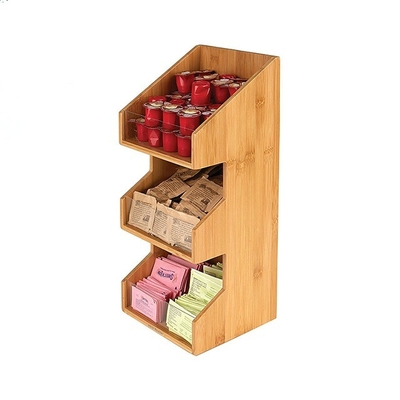 Niet-invouwbare 3 tier opslagdozenhouders Racks Multifunktioneel ontwerp voor indeling