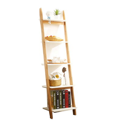 5 verdiepingen hellende ladder wandplank voor bamboe woonkamer badkamer keuken decoratie